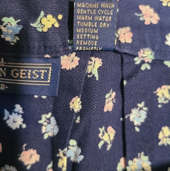 Vintage Herman Giest Floral Midi Skirt - Picture 5 of 7